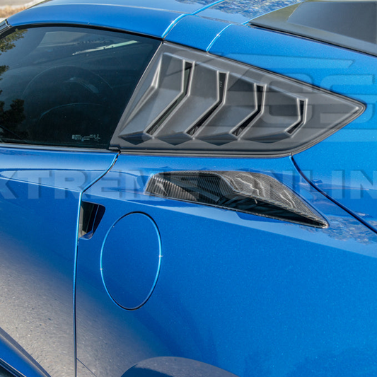 Corvette C7  Track Package Side Quarter Window Louver
