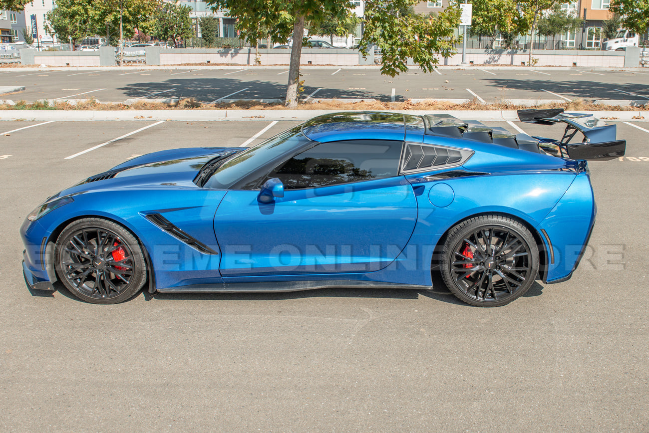 Corvette C7  Track Package Side Quarter Window Louver