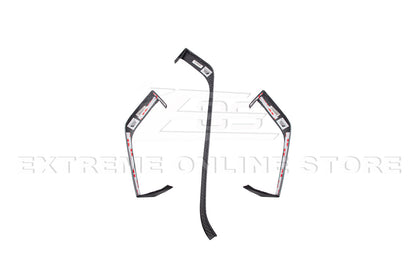 Chevrolet Corvette C8 Carbon Fiber Upper Dash Pad Trim Cover Kit