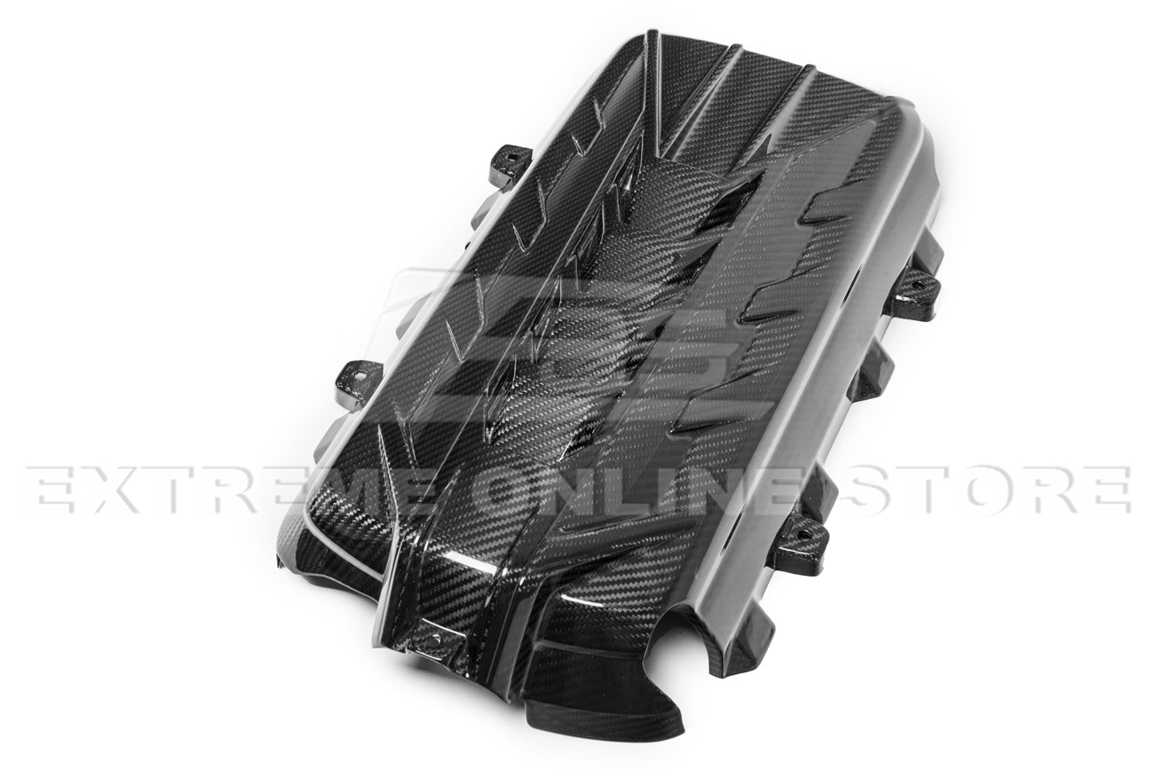 Corvette C8 Coupe Carbon Fiber Engine Cover With Bay Panel Insert