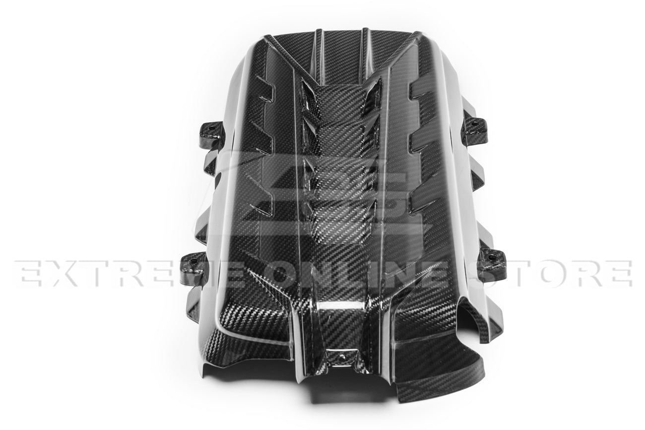 Corvette C8 Coupe Carbon Fiber Engine Cover With Bay Panel Insert