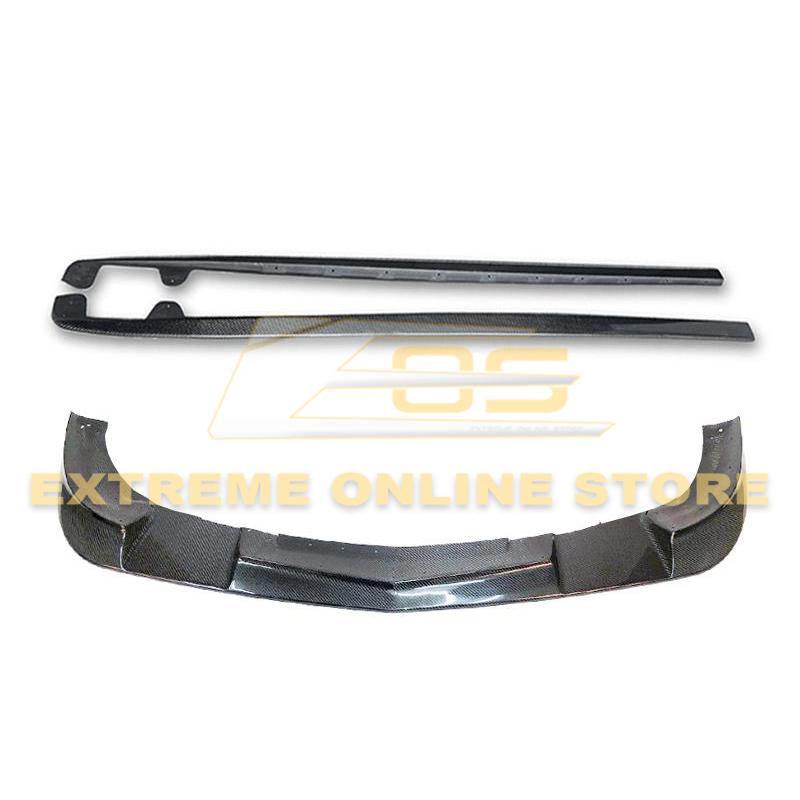 Corvette C6 Base Model Extended Front Splitter Lip & Side Skirts Rocker Panels - Extreme Online Store