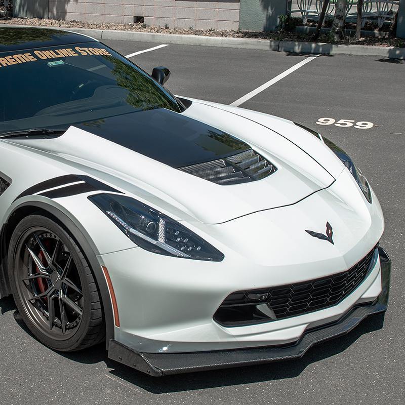 Corvette C7 Stage 2.5 ZR1 Conversion Extended Front Splitter Air Dam - Extreme Online Store