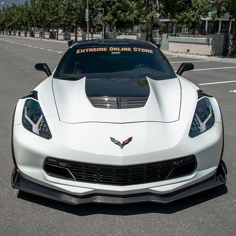 Corvette C7 Stage 2.5 ZR1 Conversion Extended Front Splitter Air Dam - Extreme Online Store