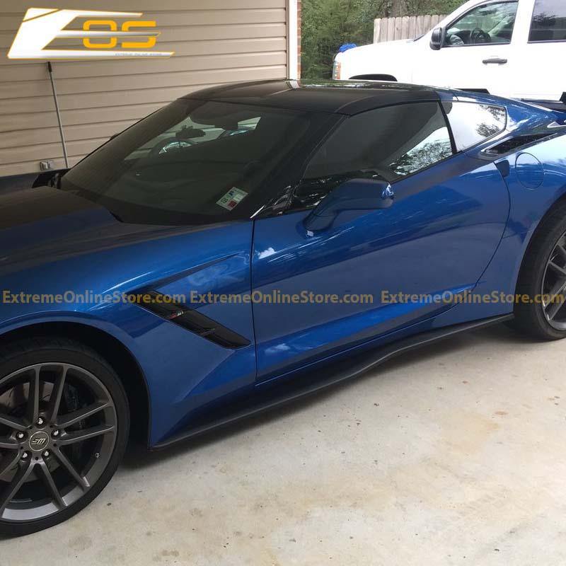 Corvette C7 Stingray / Z51 Carbon Flash Side Skirts Rocker Panels - ExtremeOnlineStore