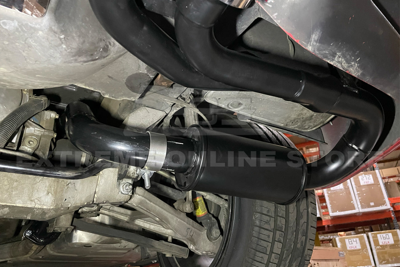 Corvette C5 Muffler Axle Back Quad Tips Exhaust