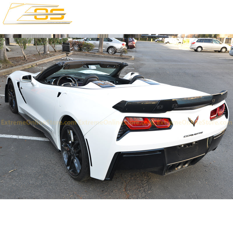 Corvette C7 Wickerbill Rear Spoiler Extension (Dark Tinted) - ExtremeOnlineStore