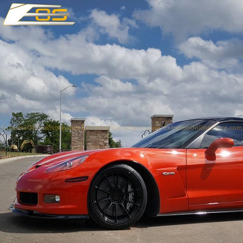 Corvette C6 Grand Sport / Z06 Front Splitter Lip & Side Skirts Rocker Panels - ExtremeOnlineStore