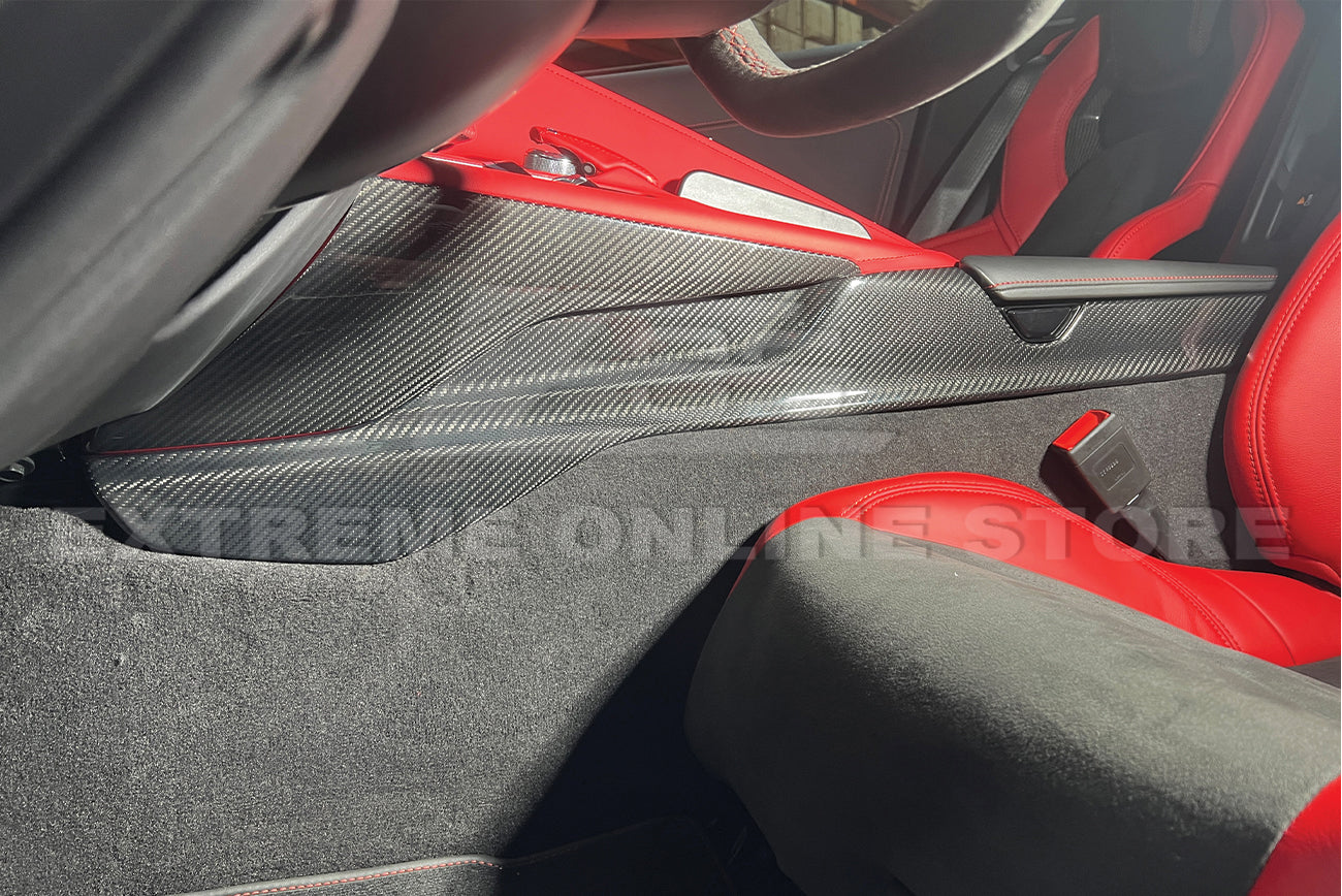 Corvette C8 Carbon Fiber Center Console Side Panel Trim Vent Cover