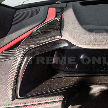 Chevrolet Corvette C8 Carbon Fiber Upper Dashboard Instrument Side Panel Cover