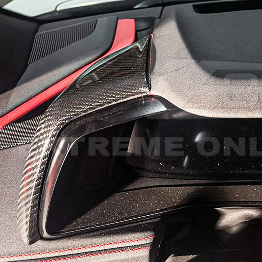 Chevrolet Corvette C8 Carbon Fiber Upper Dashboard Instrument Side Panel Cover