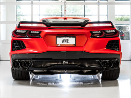 C8 Corvette AWE Tuning 2020 Chevrolet Corvette (C8) Touring Edition Exhaust - Quad Black Tips