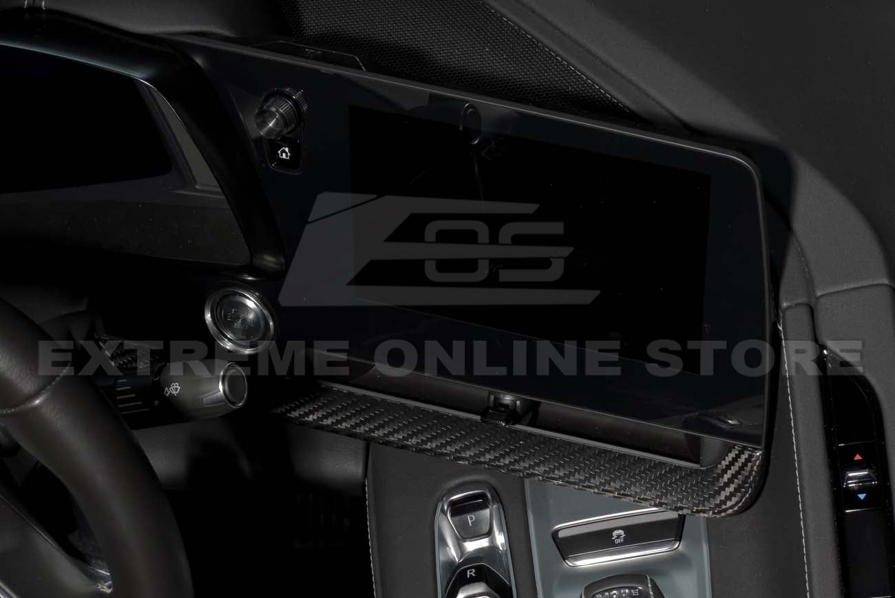 Chevrolet Corvette C8 Carbon Fiber Interior Overlay Dash Trim