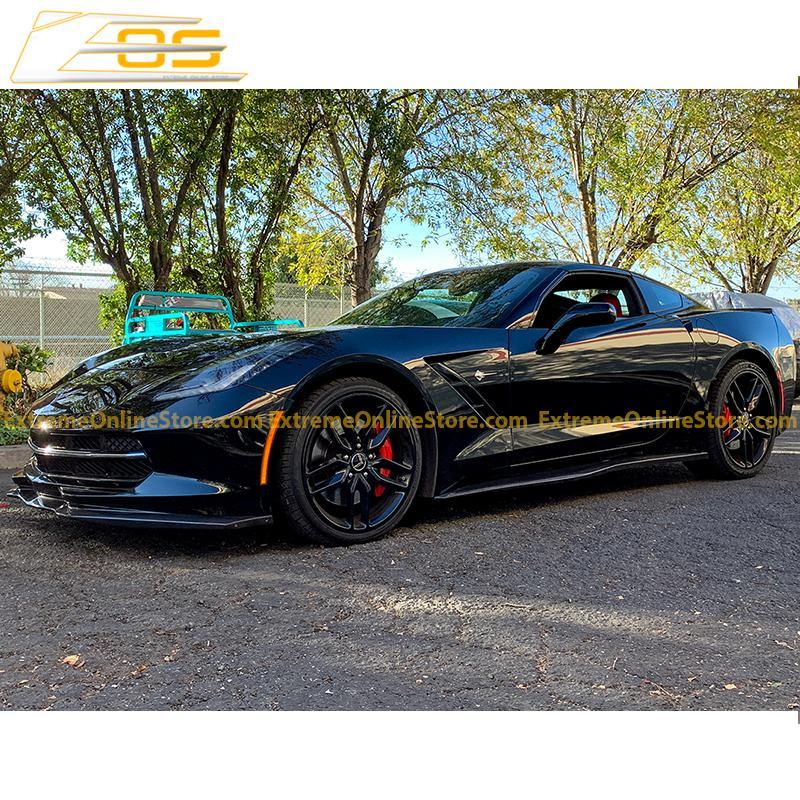 Corvette C7 Stingray / Z51 Front Splitter Lip & Side Skirts Rocker Panels - ExtremeOnlineStore