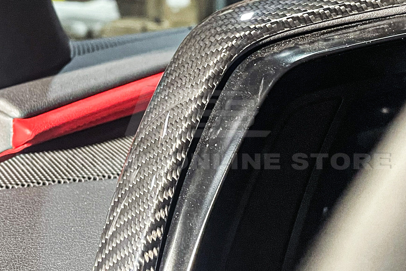 Chevrolet Corvette C8 Carbon Fiber Upper Dashboard Instrument Side Panel Cover