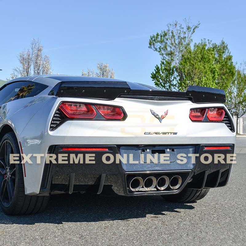 Corvette C7 Rear Bumper Diffuser Fins