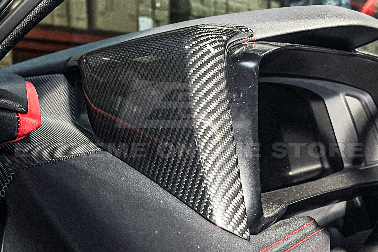 Chevrolet Corvette C8 Carbon Fiber Upper Dashboard Instrument Side Panel Cover