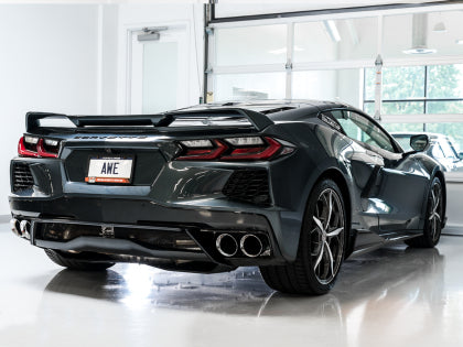 C8 Corvette AWE Tuning 2020 Chevrolet Corvette (C8) Touring Edition Exhaust - Quad Chrome Silver Tips