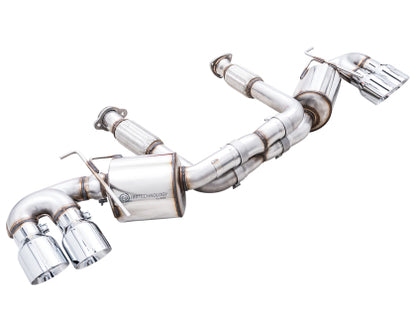 C8 Corvette AWE Tuning 2020 Chevrolet Corvette (C8) Touring Edition Exhaust - Quad Chrome Silver Tips