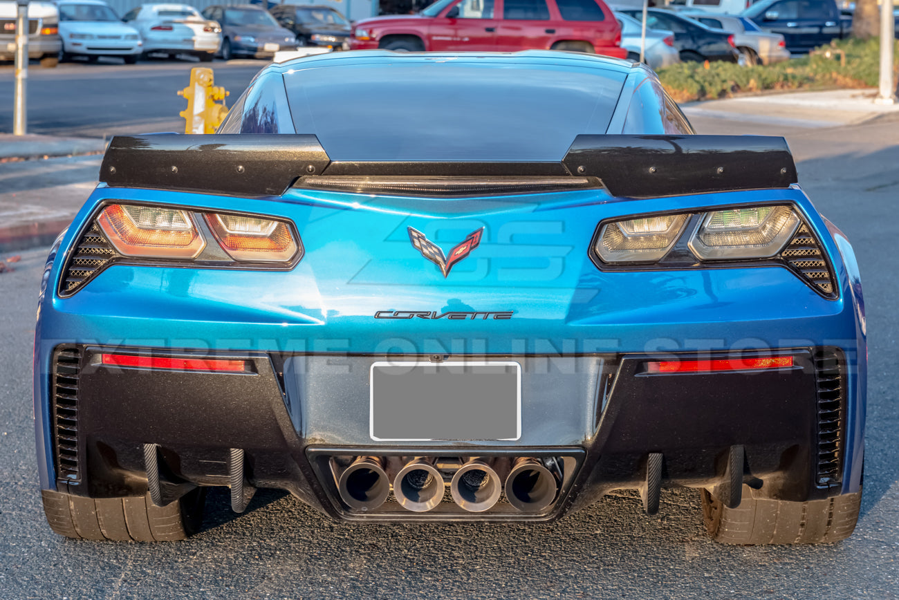 Corvette C7 Rear Bumper Diffuser Fins