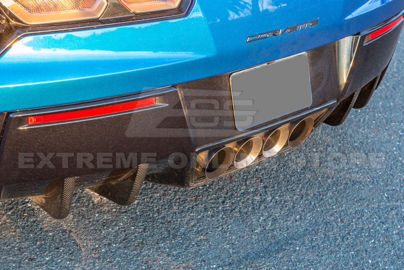 Corvette C7 Rear Bumper Diffuser Fins