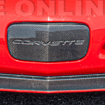Chevrolet Corvette C5 Carbon Fiber Front License Plate Trim Cover
