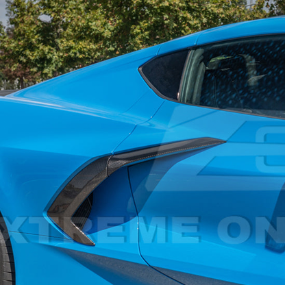 Chevrolet Corvette C8 Carbon Fiber Side Fender Vent Door Garnish