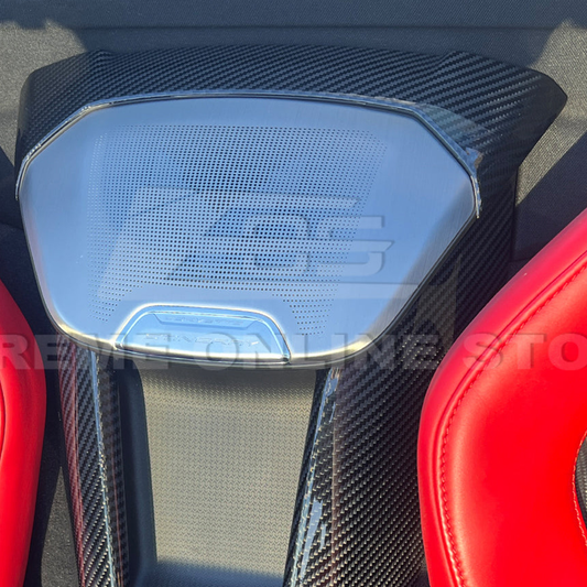 Corvette C8 Convertible Carbon Fiber Interior Waterfall Speaker Grille