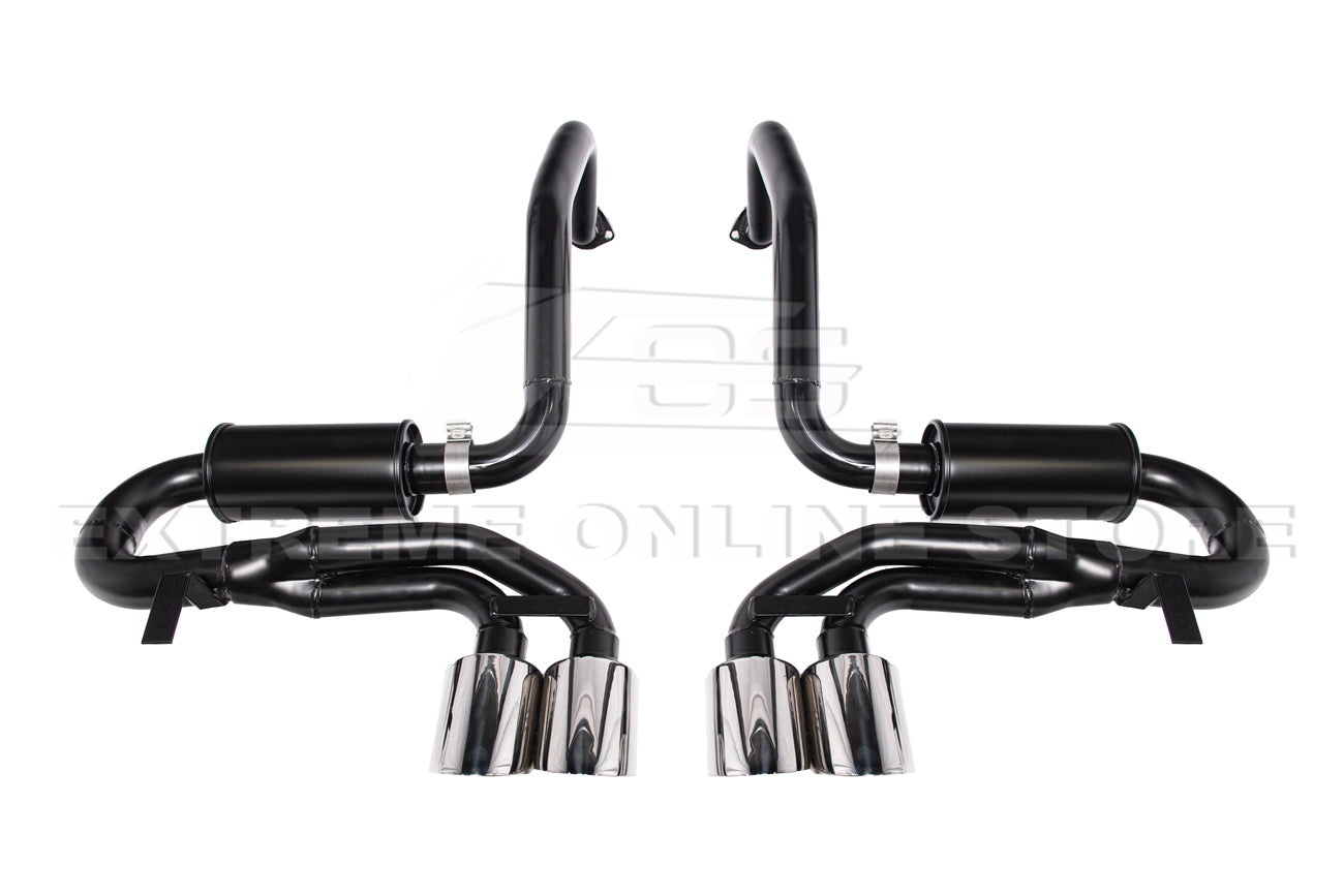 Corvette C5 Muffler Axle Back Quad Tips Exhaust