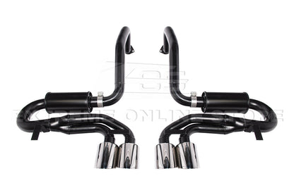 Corvette C5 Muffler Axle Back Quad Tips Exhaust