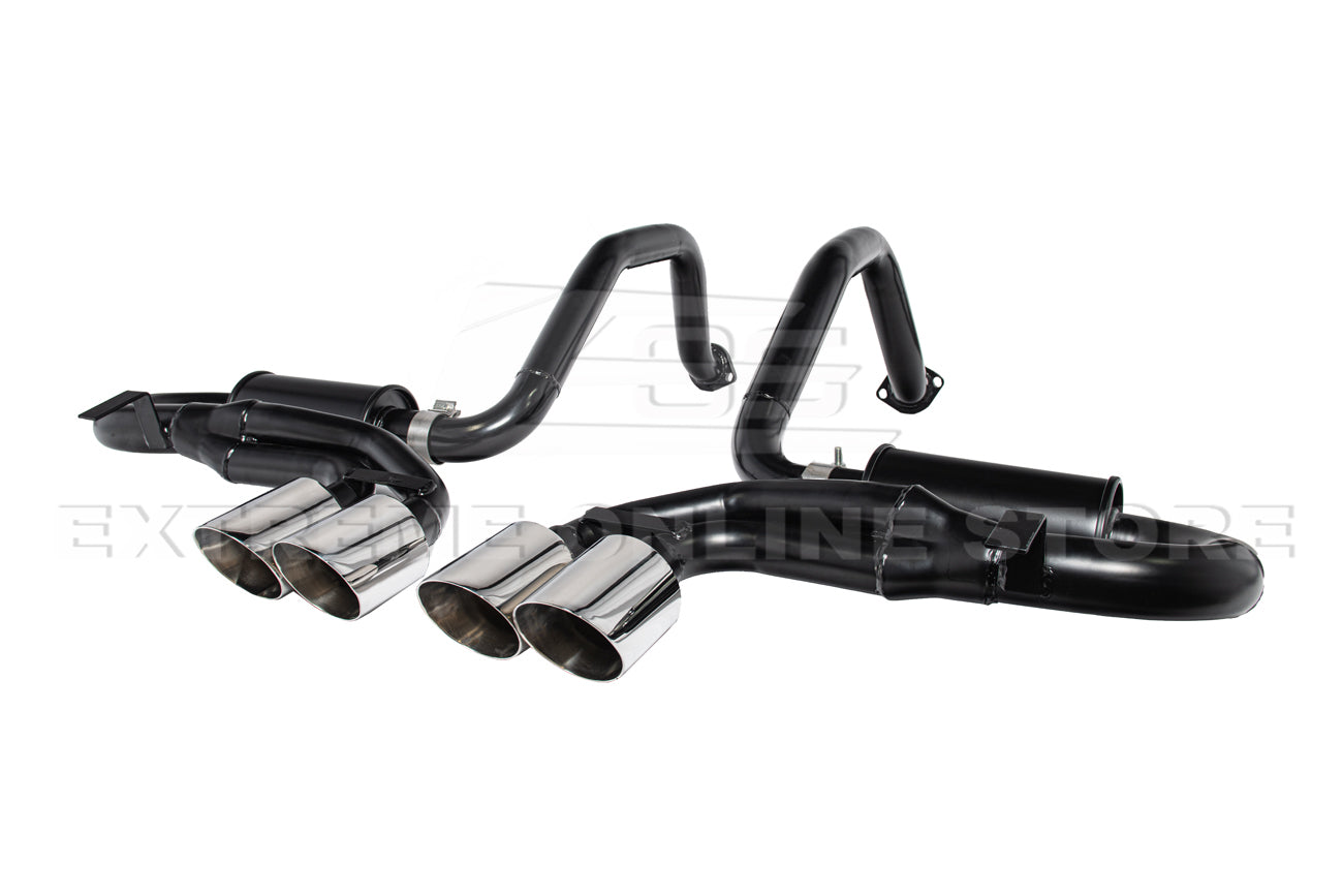 Corvette C5 Muffler Axle Back Quad Tips Exhaust