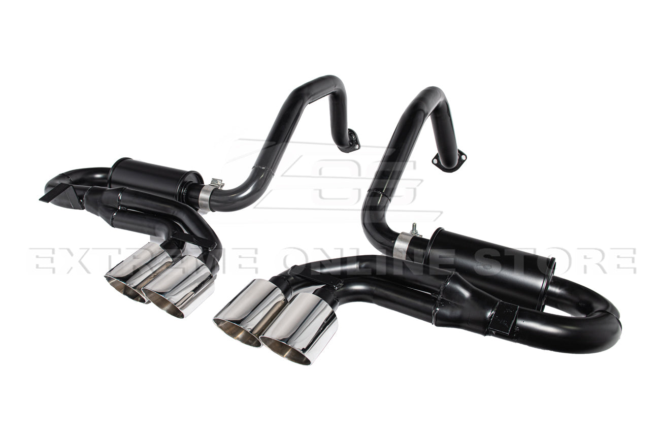 Corvette C5 Muffler Axle Back Quad Tips Exhaust