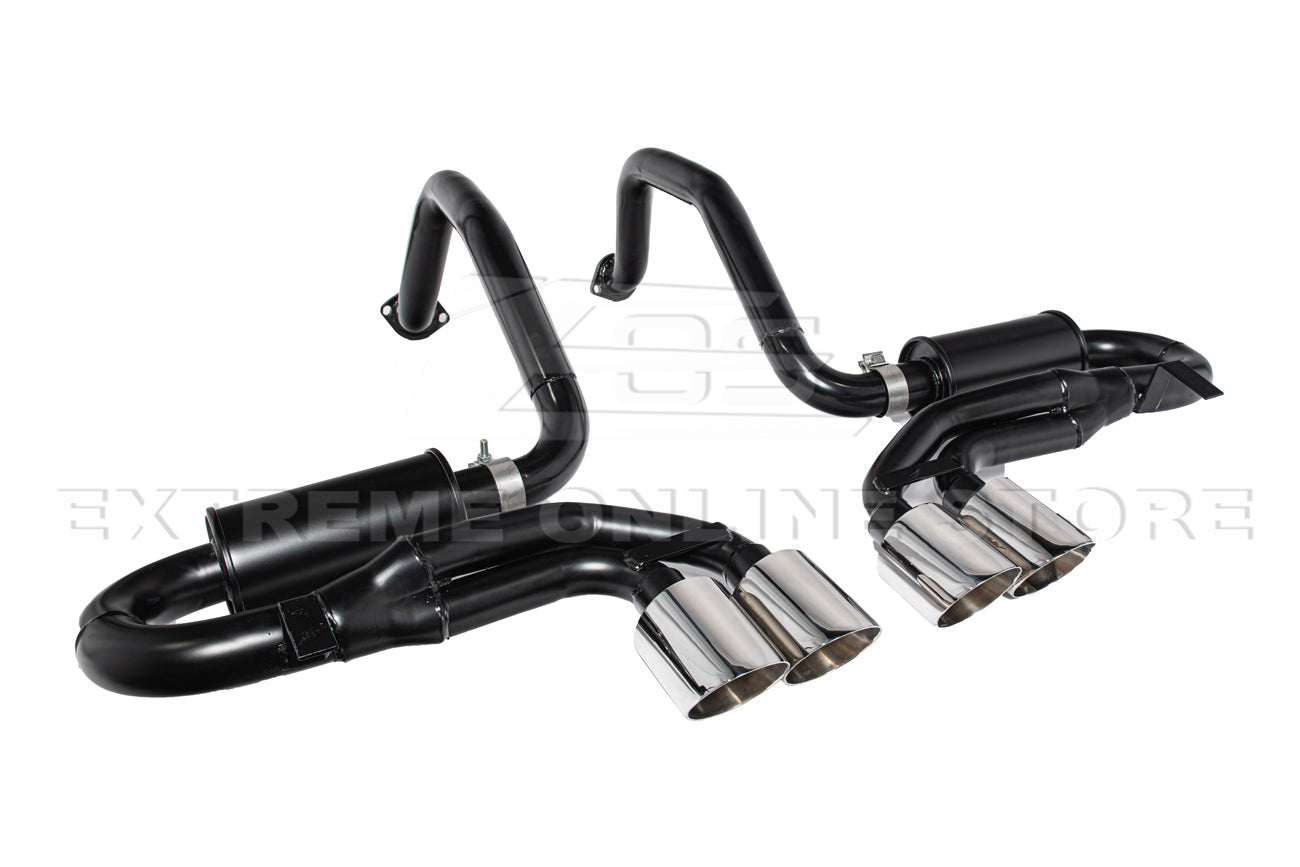 Corvette C5 Muffler Axle Back Quad Tips Exhaust