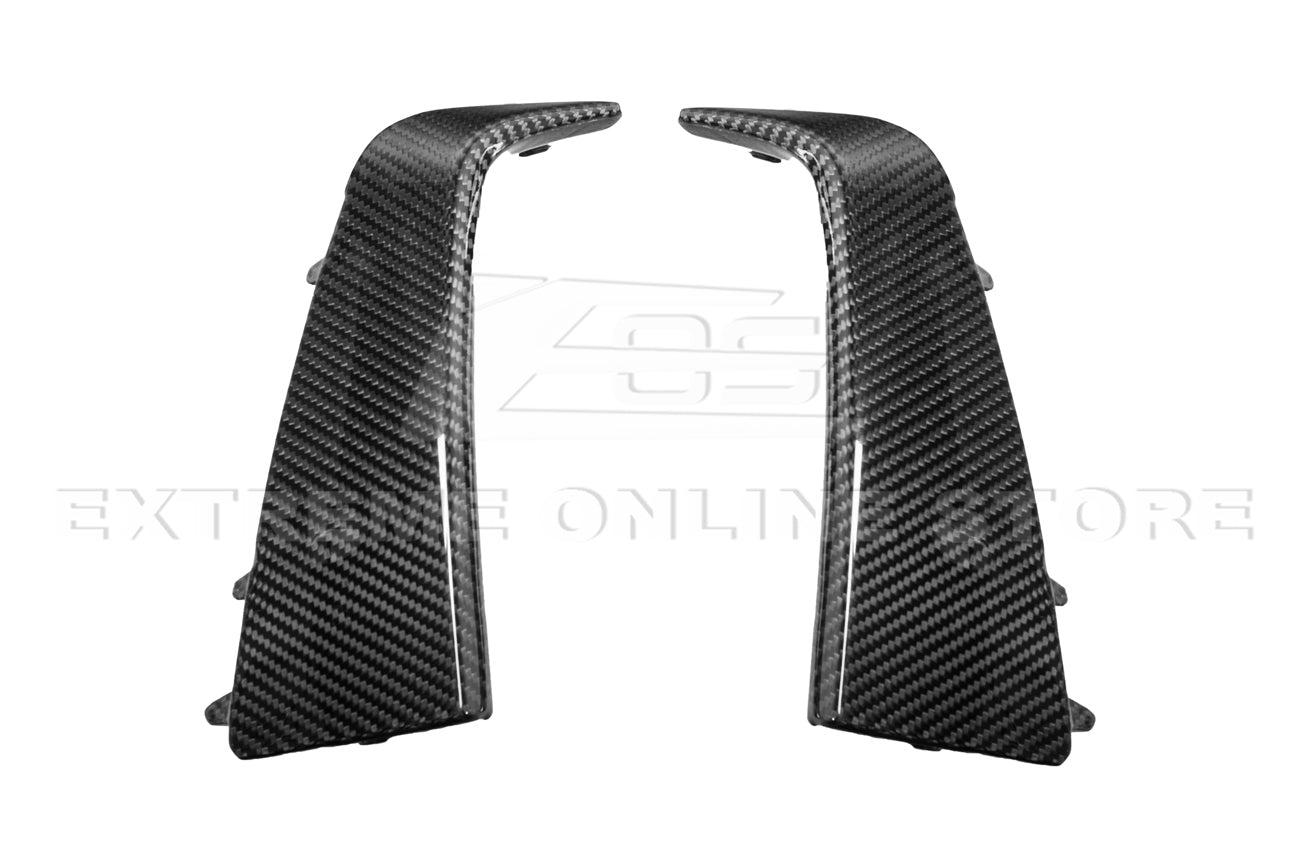 Chevrolet Corvette C7 ZR1 Carbon Fiber Front Bumper Vent Brows Insert