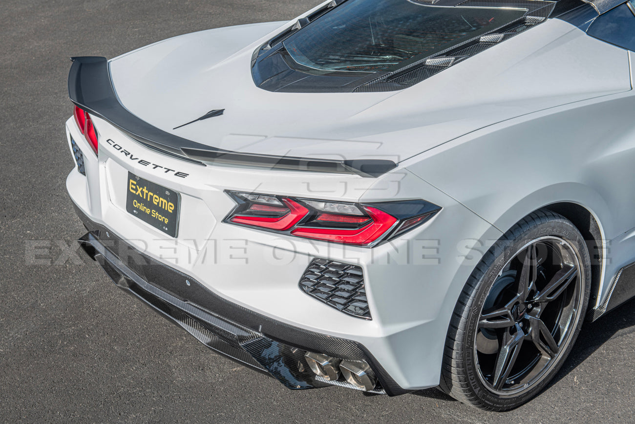 Chevrolet Corvette C8 Z06 Visible Rear Ducktail Spoiler