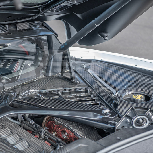 Chevrolet Corvette C8 Carbon Fiber Engine Bay Corner Vent Cover