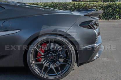 Corvette C8 Z06 Carbon Fiber Rear Wicker Bill Extension Winglets