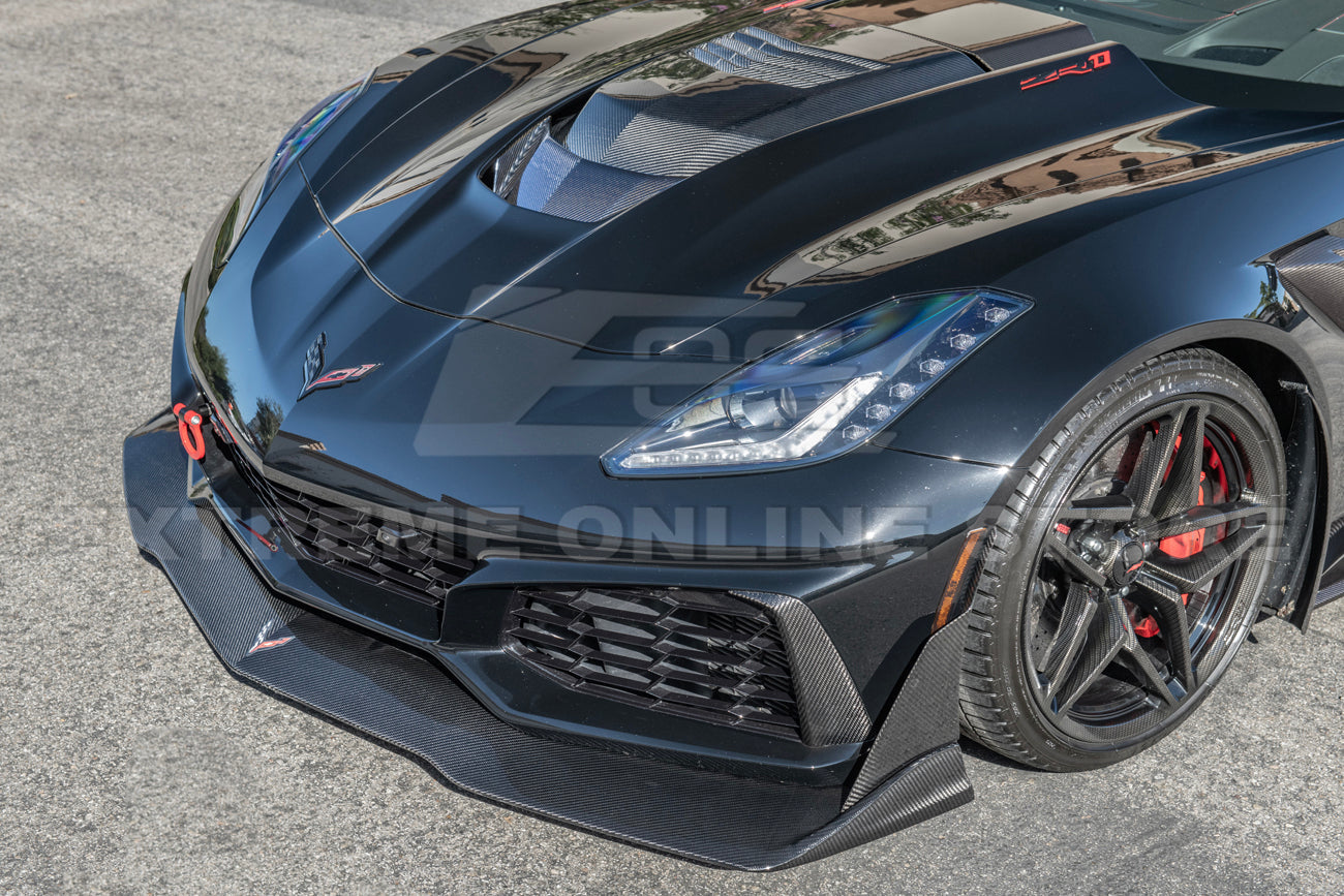 Chevrolet Corvette C7 ZR1 Carbon Fiber Front Lip Splitter & Side Winglet