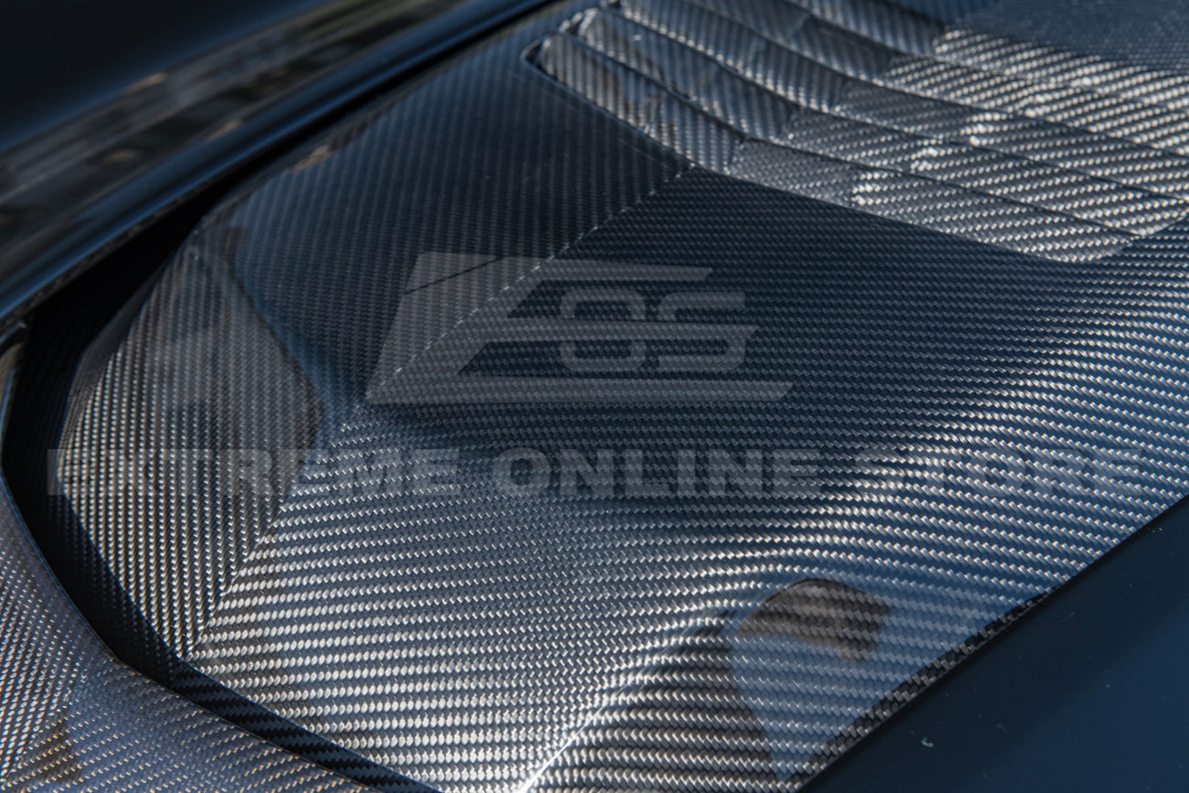 Chevrolet Corvette C7 ZR1 Carbon Fiber Hood Cowl Louver Cover