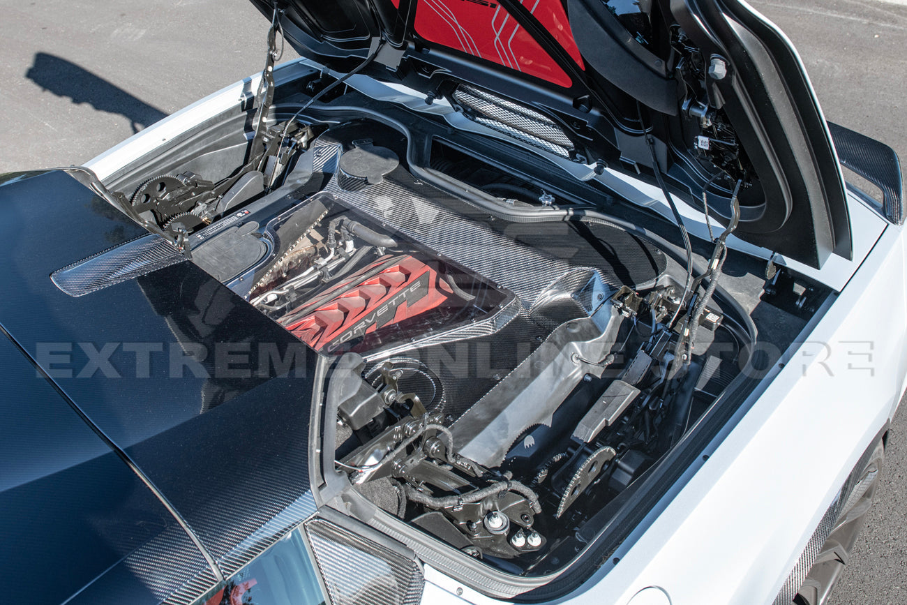 Corvette C8 HTC Carbon Fiber Engine Bay Panel Cover