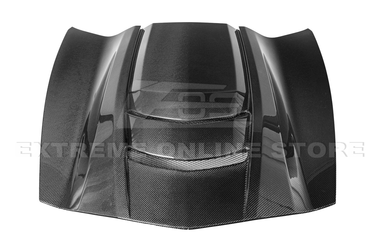 Corvette C7 Carbon Fiber Cowl Vented Extractor Hood