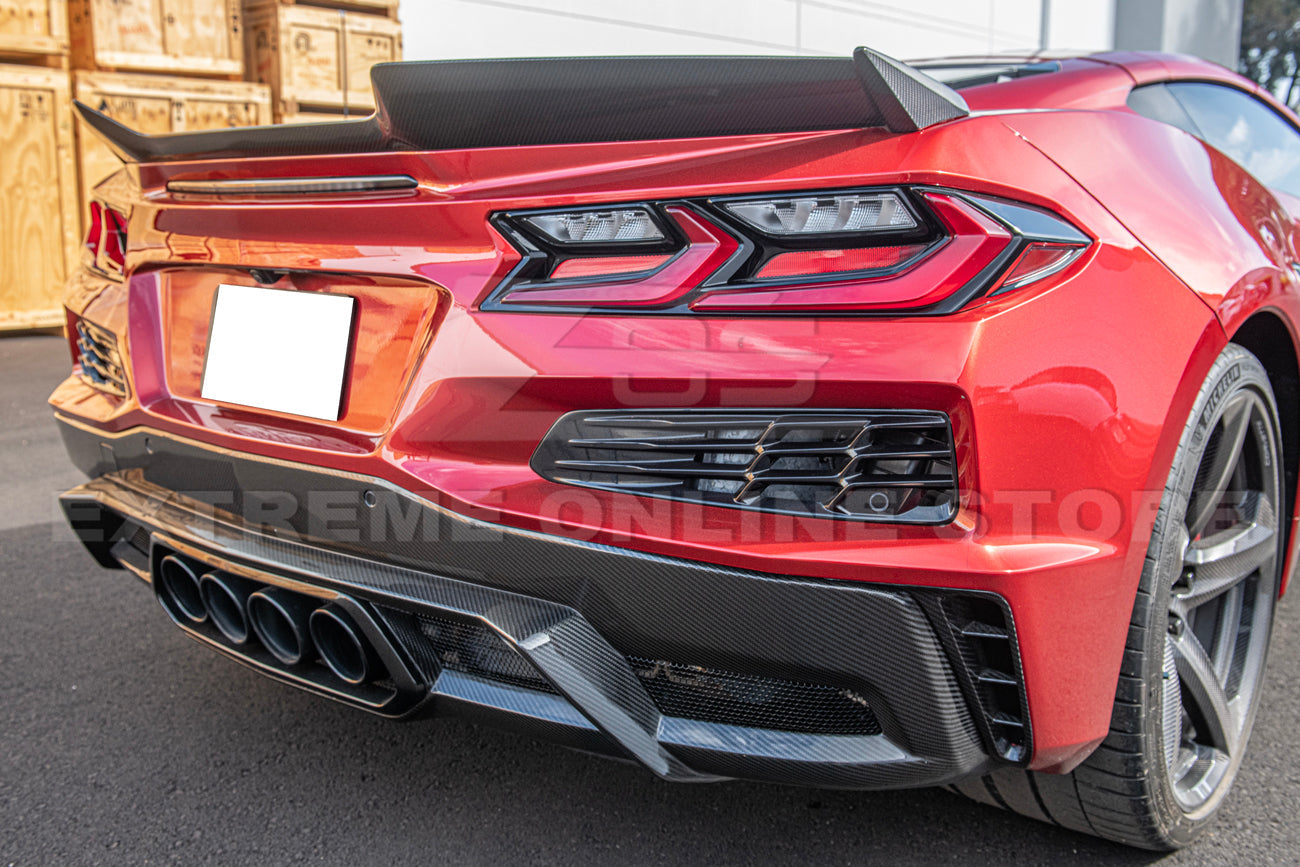 Corvette C8 Z06 Carbon Fiber Rear Trunk Ducktail Wing Spoiler