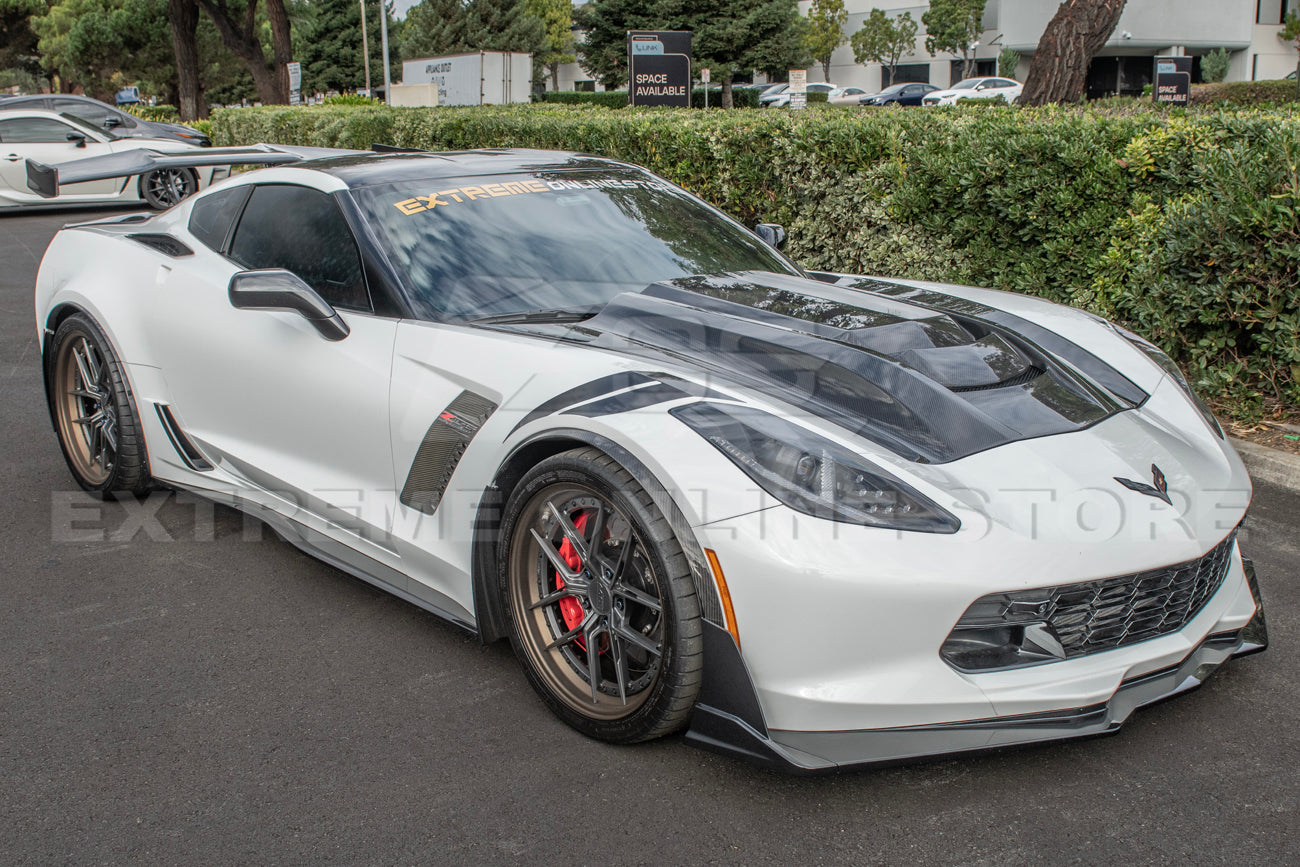 Corvette C7 Carbon Fiber Cowl Vented Extractor Hood