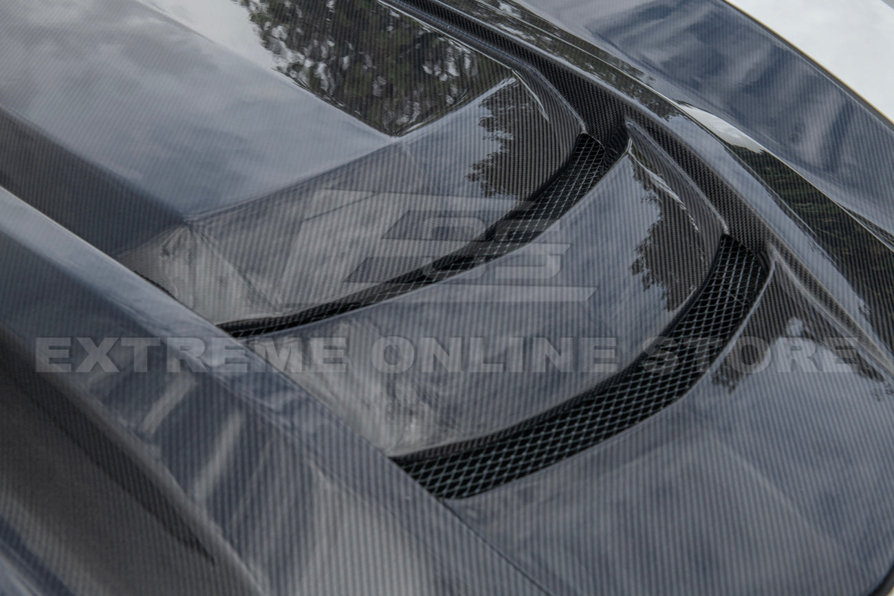 Corvette C7 Carbon Fiber Cowl Vented Extractor Hood