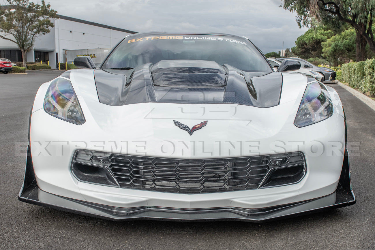 Corvette C7 Carbon Fiber Cowl Vented Extractor Hood