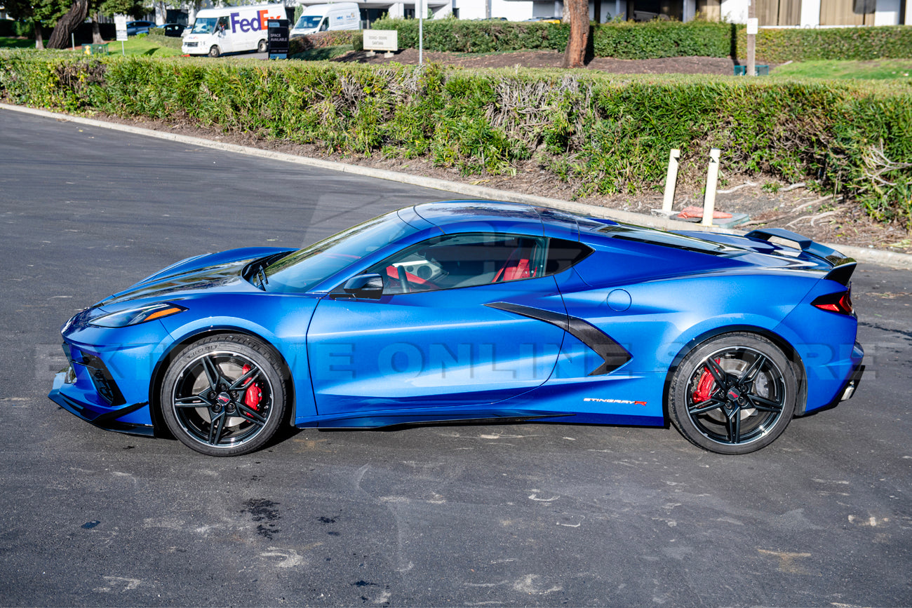 Chevrolet Corvette C8 Z06 Package Front Lip Splitter & Side Skirts