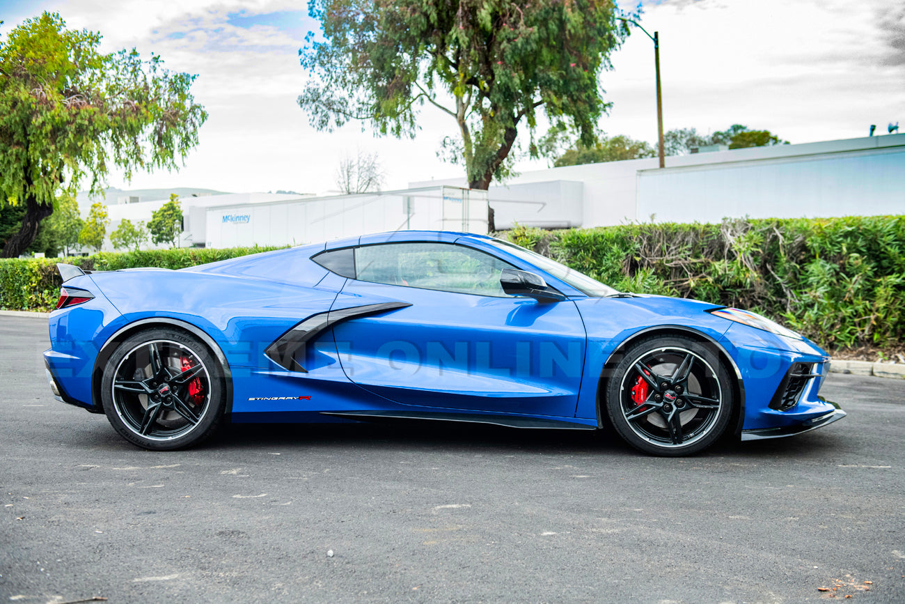 Chevrolet Corvette C8 Z06 Package Front Lip Splitter & Side Skirts