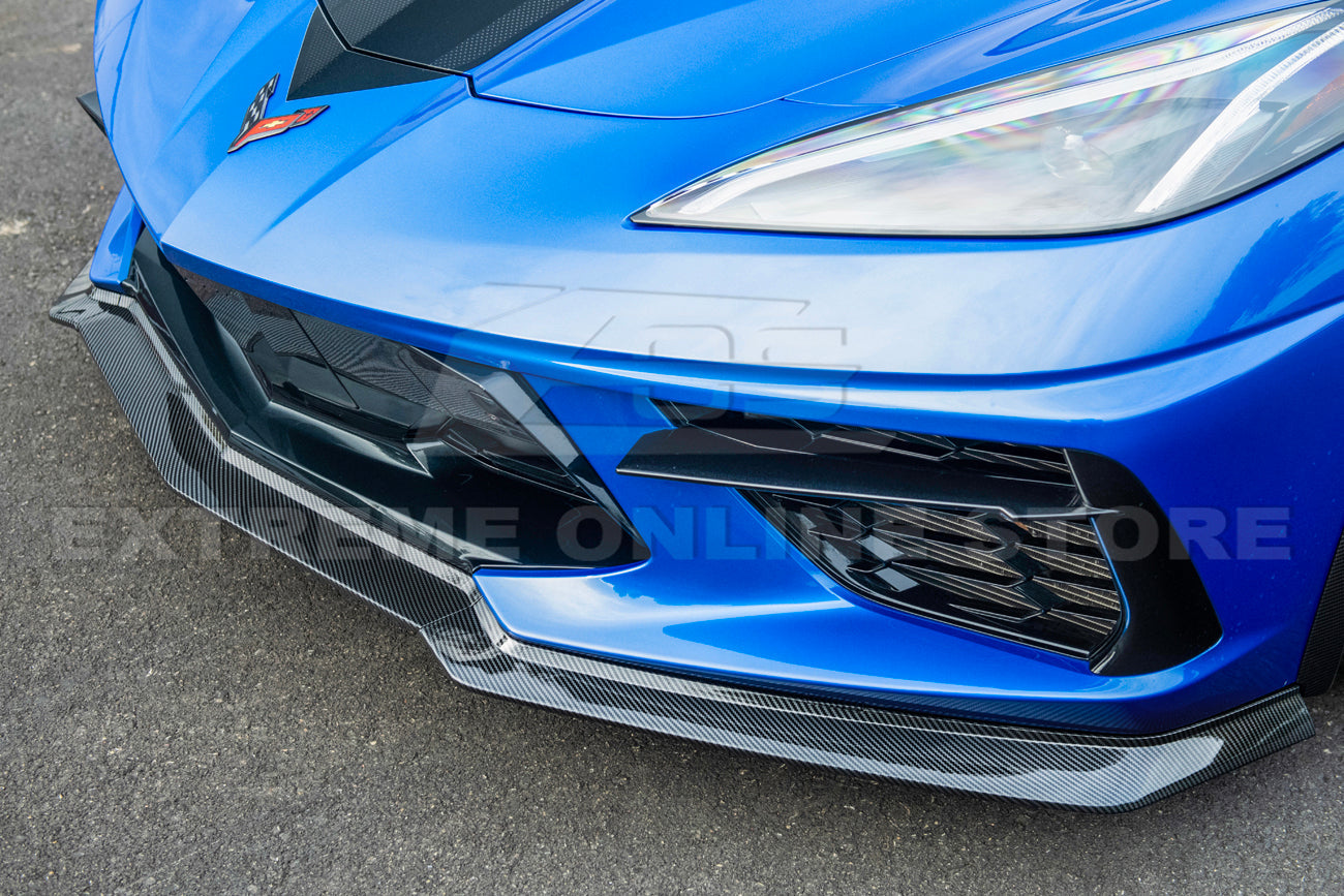 Chevrolet Corvette C8 Z06 Package Front Lip Splitter & Side Skirts