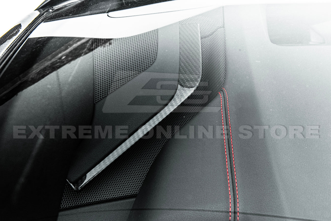 Chevrolet Corvette C8 Carbon Fiber Upper Dash Pad Trim Cover Kit