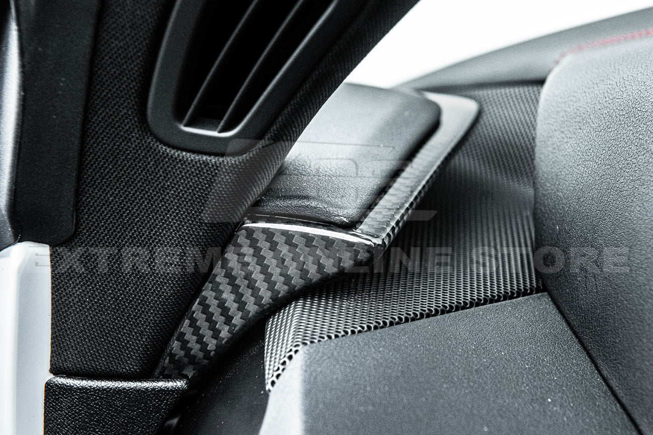 Chevrolet Corvette C8 Carbon Fiber Upper Dash Pad Trim Cover Kit